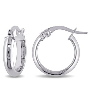 EVERLY JEWELRY | 10k Gold Hoop Earrings - Multiple Metal Color Options - 1 of 4