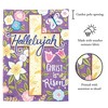 Magnolia Garden Hallelujah Christ is Risen Floral Cross 30 x 44 Inch Polyester Garden Flag - 2 of 2