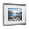 Trademark Fine Art Philippe Sainte Laudy Blue Fjord Matted Framed Art - 3 of 4
