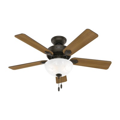 Hunter Fan 44" Swanson Energy Star Ceiling Fan with LED Light Kit and Pull Chain New Bronze