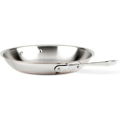 All-Clad Copper Core 5-Ply Stainless Steel Fry Pan 12 Inch Induction Oven Broiler Safe 600F Pots and Pans, Cookware Silver