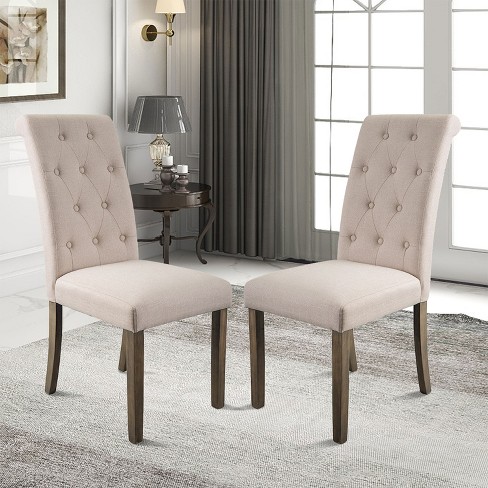 Tufted dining cheap chair target