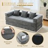 MOONMISS 78"Convertible Sleeper Sofa Bed with Pillows, Folding Mattress Couch, Removable Washable Floor Sofa for Small Spaces - 4 of 4