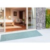 Liora Manne Carmel  Indoor/Outdoor Rug  Aqua.. - 3 of 4