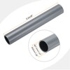 Unique Bargains Water Plumb DIY Crafts High Impact Rigid Round Pipes 8" Length ID 1.07" OD 1.26" Light Grey - 2 of 4