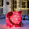 Joyfy 21'' 3D Pig Christmas Yard Light Decoration with 80 LED Warm White Lights for Christmas Event Indoor Outdoor Yard Garden Decorations - 4 of 4