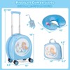 Costway 4-Piece Kid’s Luggage Set w/ 14" Carry-on Hardside Spinner Toddler Luggage - 3 of 4