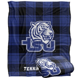 Tennessee State University Campus Plaid Spirit Silky Touch Super Soft Throw Blanket 50x60 - 1 of 4