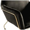 Vynxaria Keira 29.5" Green Velvet Accent Chair with Gold Metal Base - 3 of 4