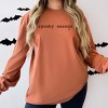 Spooky Season Typewriter - Women's Garment Dyed Long Sleeve Graphic T-Shirt - 3 of 4