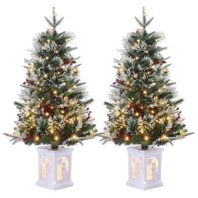Christmas Tree with 78 Multi-Color  Lights, 3 Ft Pre-Lit Artificial Christmas Decoration