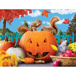 Sunsout Fall Feast 500 pc  Halloween Jigsaw Puzzle 72013 - 1 of 4