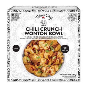 Tattooed Chef Vegan Frozen Chili Crunch Wonton Bowl - 8oz - 1 of 4