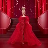Barbie Signature 11.5" Collectible Doll for Mattel 80th Anniversary, Glittery Red Tulle Gown with Blonde Hair/Blue Eyes - 2 of 4