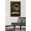 Trends International MLB San Diego Padres - Neon Helmet 23 Framed Wall Poster Prints - 2 of 4
