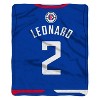 Sleep Squad Los Angeles Clippers Kawhi Leonard 60 x 80 Raschel Plush Blanket - 2 of 4