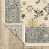 Captiv8e Designs Lorelei Traditional Ivory/Blue Wool Rug - 4 of 4