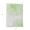Artichoke Green And Ivory Abstract Washable Indoor Outdoor Area Rug - 3 of 4