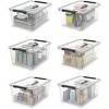 Summit Adventure Clear Storage Latch Bins, 6-Pack Storage Organizer Box with Handle and Lids, 5-Litre - 4 of 4