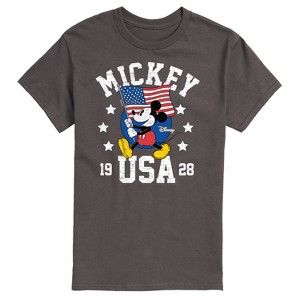 Men's - Disney - Mickey Mouse USA Flag 1928 Short Sleeve Graphic T-Shirt - 1 of 4