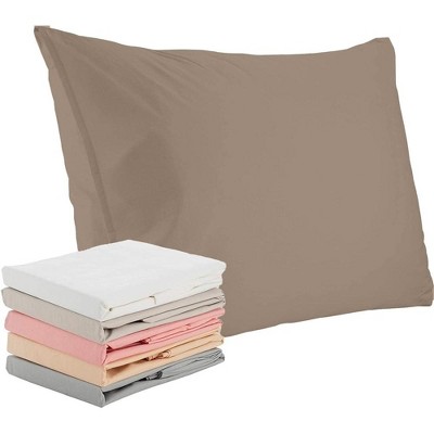 Taupe Cotton Standard/Queen Pillowcase Set - 2 Pack