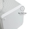 LunaLulinlk Mesh Trash Can, Waste Paper Basket, Square, Office, Metal, Set of 2, White - 2 of 4