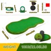 MUKE Golf Putting Green with 3 Holes, Flags, Slope & Challenge Cup, Golf Simulators, Golf Mat for Indoor & Outdoor - 2 of 4