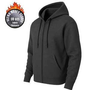 Blue Ice Men's Super Heavyweight Fleece Lined Full-Zip Hoodie - 1 of 3