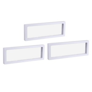 Unique Bargains Floating Frame Display Holder Stand Box Jewelry Box 3 Pcs - 1 of 4