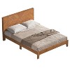 Galano Queen Weiss Clara Bed with Headboard – Amber Walnut - 2 of 4