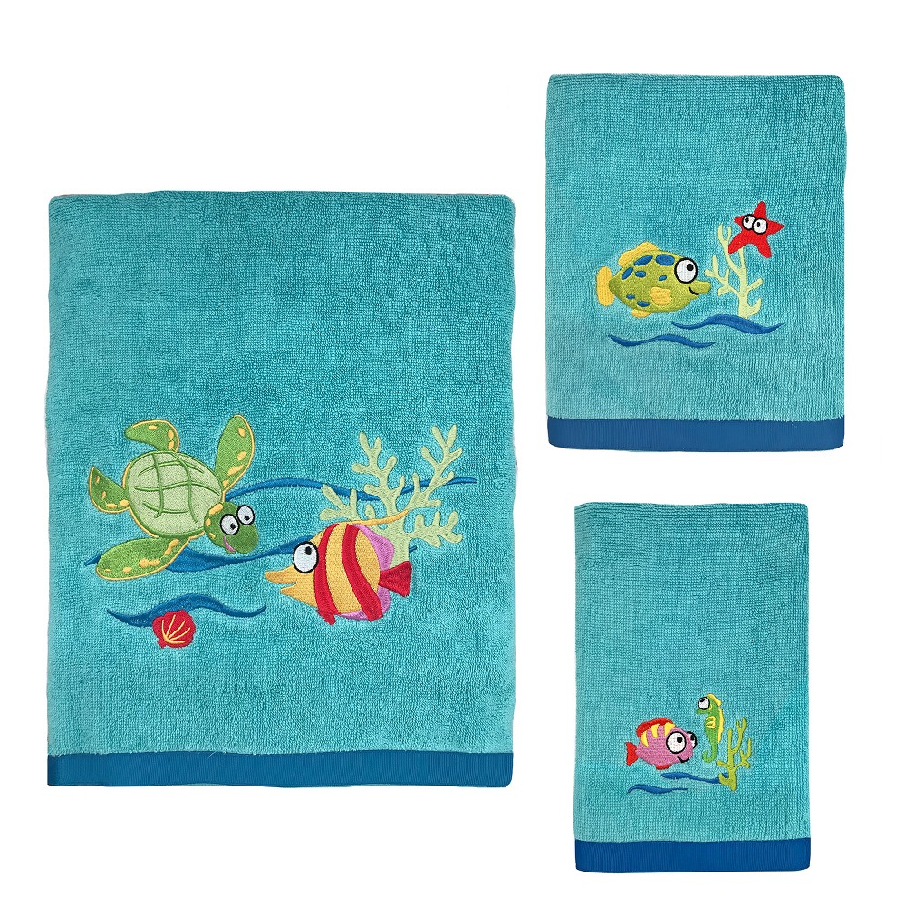 Photos - Towel 3pc Fish Tails  Set - Allure Home Creation
