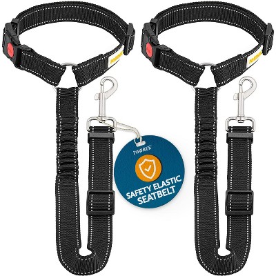 Dog Seat Belt Adjustable Heavy Duty & Elastic Vehicle Dog Safety Belt  Harness