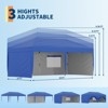 10x20 Heavy Duty Pop Up Canopy Tent - Commercial Portable Canopy Tent with 4 Removable Sidewalls, Roller Bag & Sand Bags, Outdoor Shelter Gazebo - 2 of 4