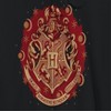 Harry Potter Men's Hogwarts Christmas Badge Long Sleeve Graphic Cotton Sweatshirt Hoodie - Black XXXL - 2 of 3