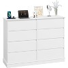 8 Drawer Dresser for Bedroom, Chest of Drawers with Deep Drawers, Large Double Dresser for Closet with Wide Top, Horizontal Wooden Dresser - 4 of 4