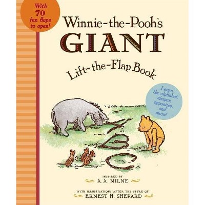 Winnie the Pooh's Giant Lift The-Flap - (Winnie-The-Pooh)by A A Milne (Board Book)