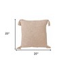 20" X 20"  100% Cotton Zippered Pillow - 3 of 4