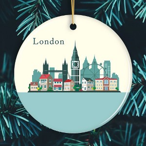 London Ornament, England Landmark Christmas Decoration| OrnamentallyYou - 1 of 4