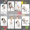 Kinder King 8 in 1 Baby High Chair, Coverts to Dining Booster Seat, Removable Tray & Double Seat Cover, Easy to Wipe - 2 of 4