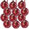 NAYSAYE Party Decoration and Accessories Glass Christmas Ball Ornament Set for Holiday Celebration, Red, 3"*3"*0.07" - 2 of 4