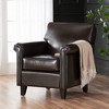 Mid-Century Modern Accent Chair, Upholstered Reading Chair With Rolled Arms, Square Back, Living Room Chair, Single Sofa - 2 of 4