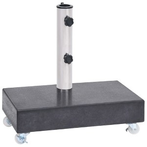 VidaXL Umbrella Base Black 17.7 in.x9.8 in.x3.1 in. Granite - 1 of 4