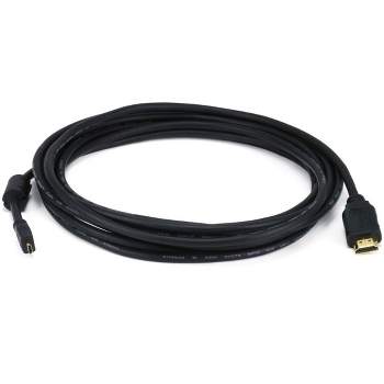 Monoprice Standard HDMI Cable - 15 Feet - Black | With HDMI Micro Connector, 1080i @ 60Hz, 4.95Gbps, 34AWG
