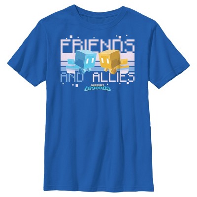 Minecraft Legends Friends And Allies Official Logo Long Sleeve T-Shirt