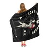 Disney Nightmare Before Christmas Love 2 Death Silk Touch Throw Blanket 50x60 Inches - 4 of 4