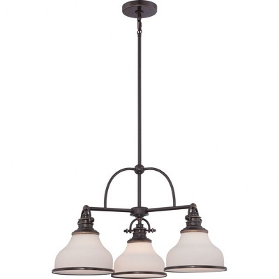 Quoizel Lighting Grant 3 - Light Chandelier in  Palladian Bronze