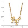 Black Bow Jewelry 10k Yellow Gold United States Air Force Academy Fighting Falcons NCAA Necklace 18 Inch - 2 of 4