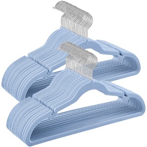 SONGMICS Velvet Hangers Non-Slip Clothes Hangers Pants Bar Space-Saving - 1 of 4