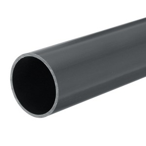 Unique Bargains PVC Water Plumb DIY Crafts High Impact Rigid Round Pipes 8" Length - 1 of 4