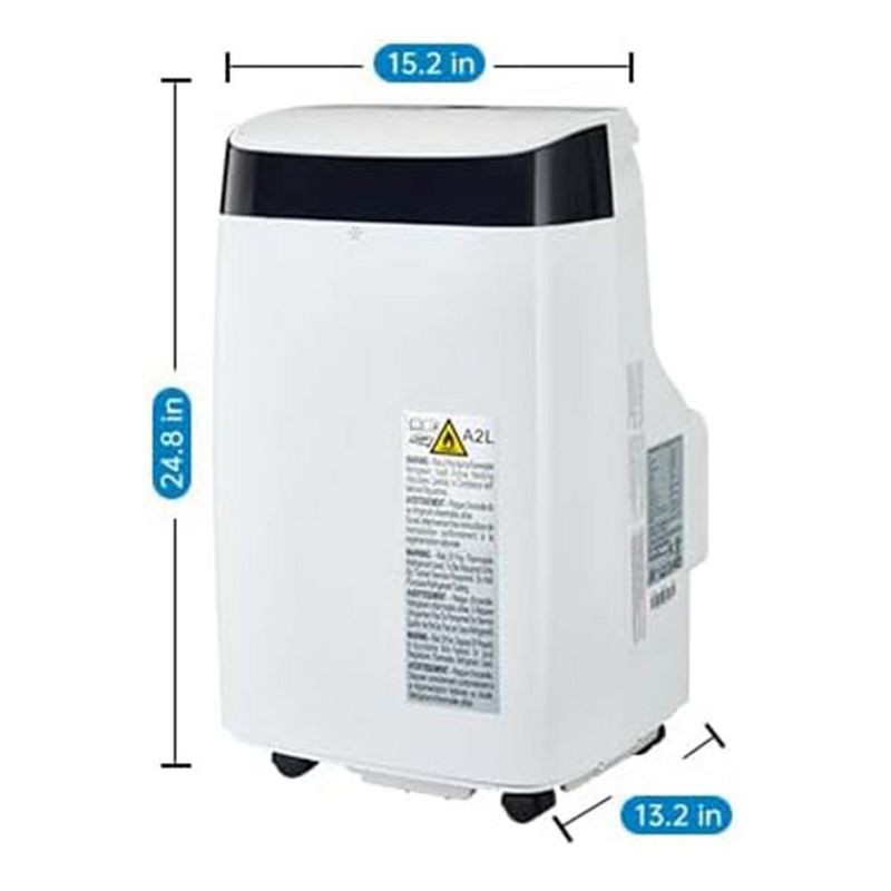10000Btus Portable Air Conditioner With LED Touch Screen/3-in-1 Function/Casters, 2 of 8